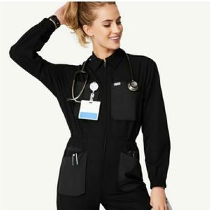 Black FIGS Chennai Jumpsuit. Size Small